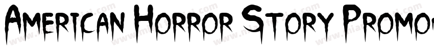 American Horror Story Promo字体转换